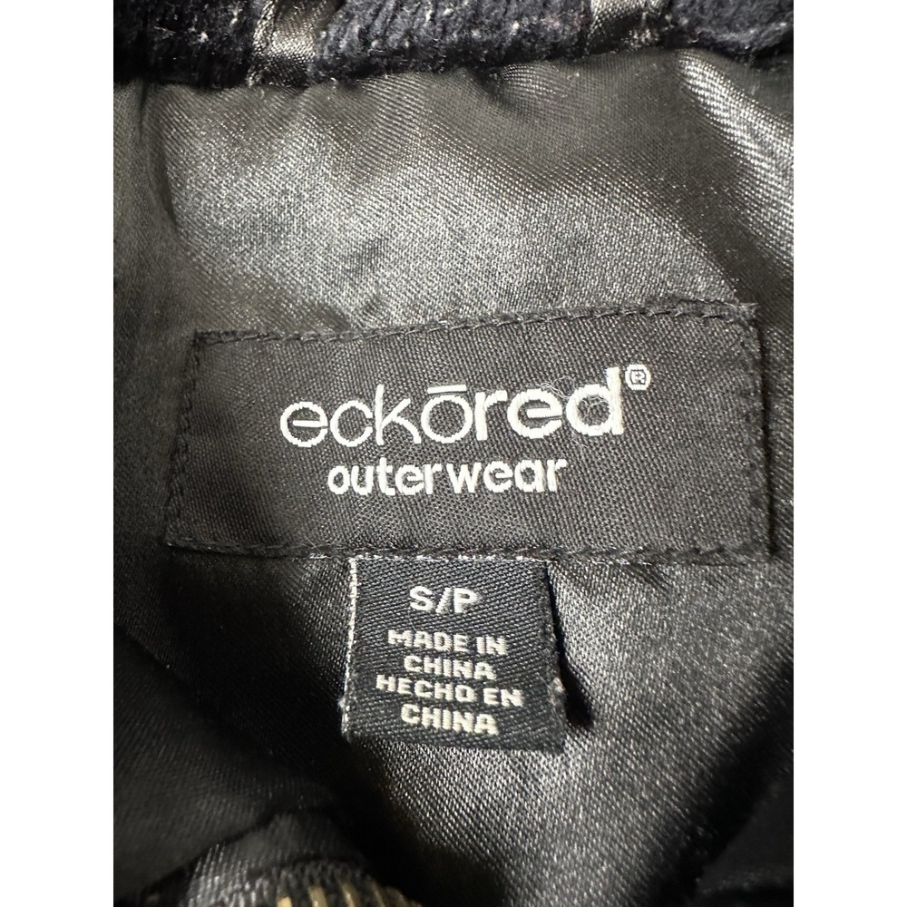 Womens Ecko Red Puffer Bomber Jacket‎ Black Fur Collar, Size S - Picture 4 of 6